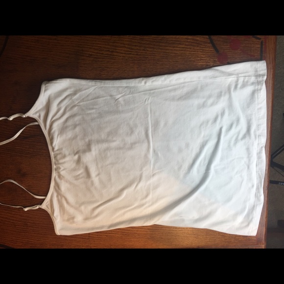 Active Basic Tops - White Camisole “Active Basic” New 95% Cotton sizeL
